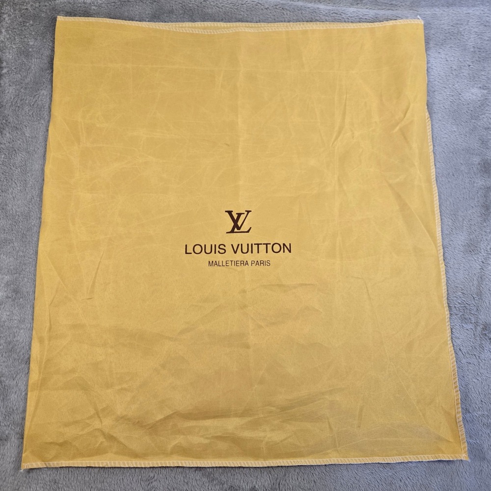 Louis Vuitton Vintage Dust Bag Yellow Malletiera Paris Large 17x20 Handbag Cover